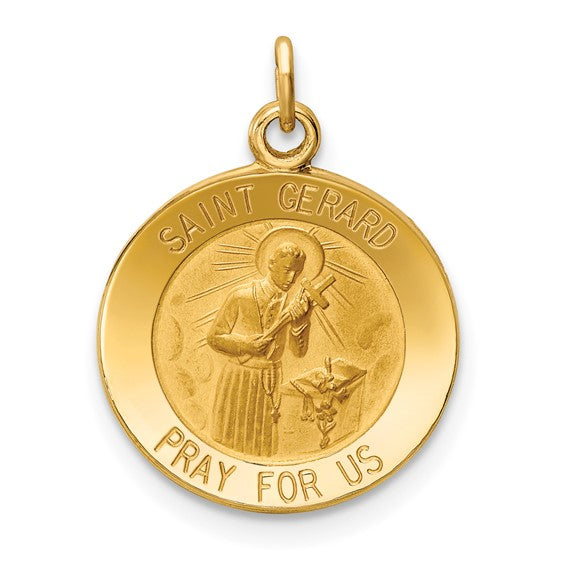 14k St. Gerard Medallion - 19.5 mm